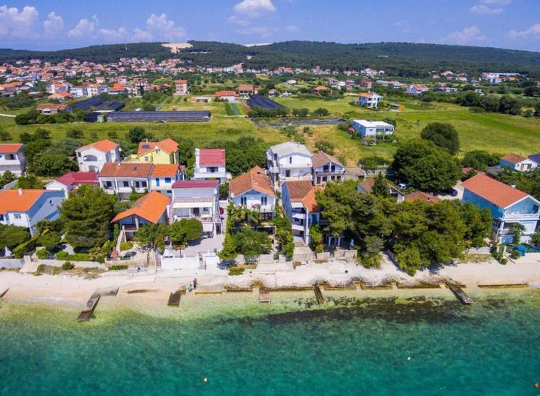 House First Row By The Sea Villa Bibinje Bagian luar foto