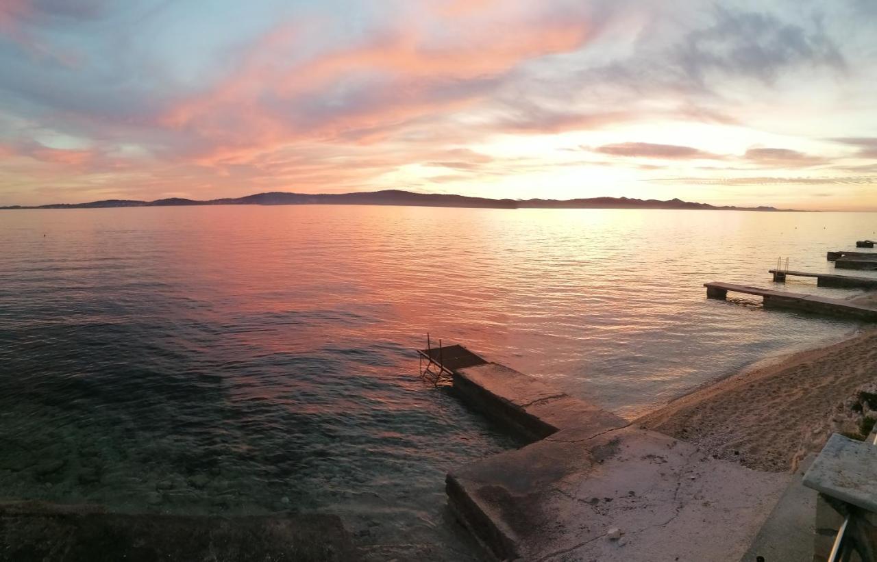 House First Row By The Sea Villa Bibinje Bagian luar foto