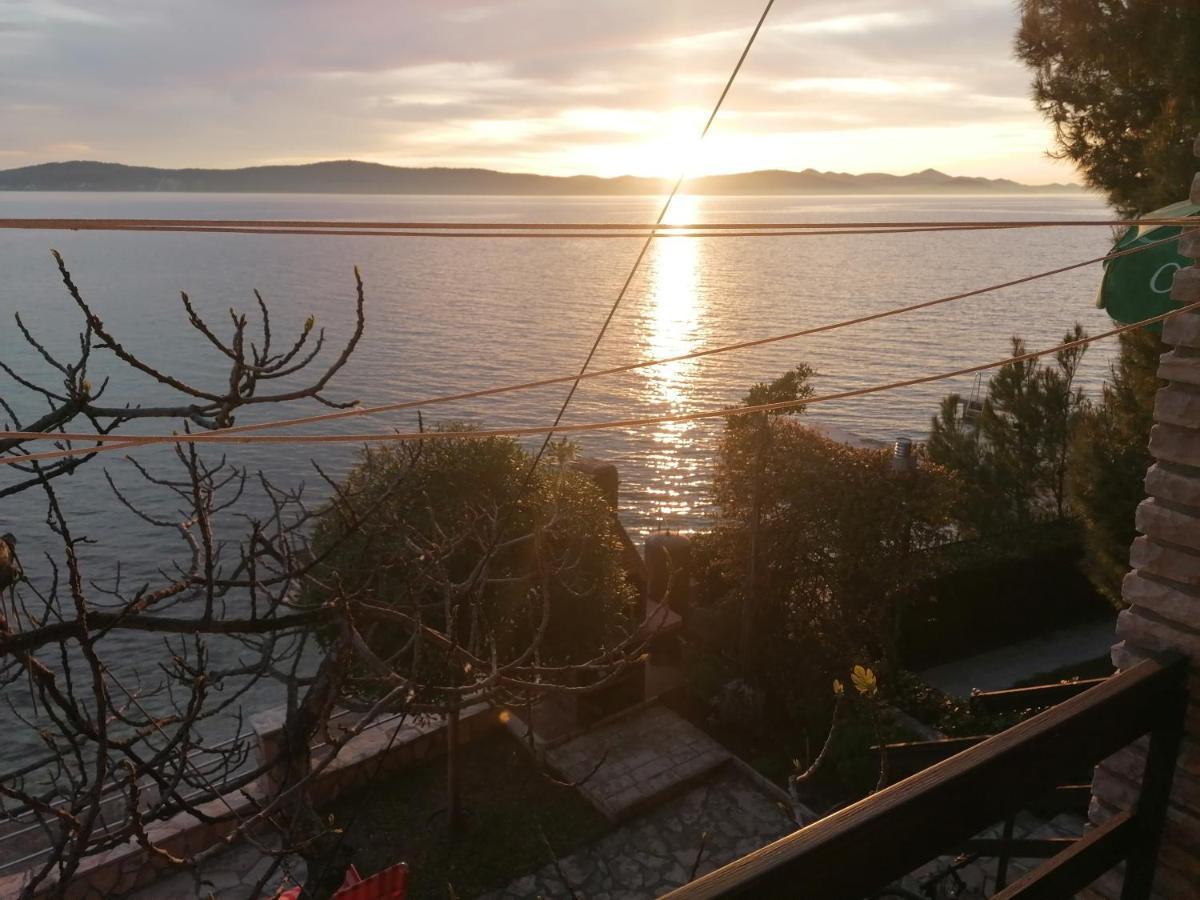 House First Row By The Sea Villa Bibinje Bagian luar foto